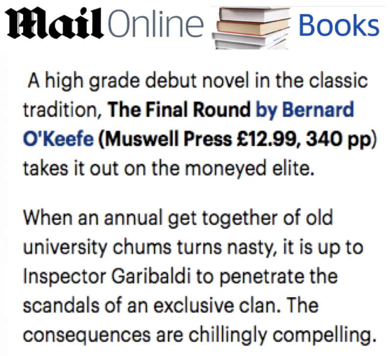 The Final Round by Bernard O'Keefe featured in MailOnline