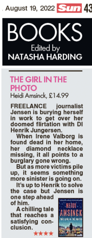 The Girl in the Photo reviewed in The Sun newspaper