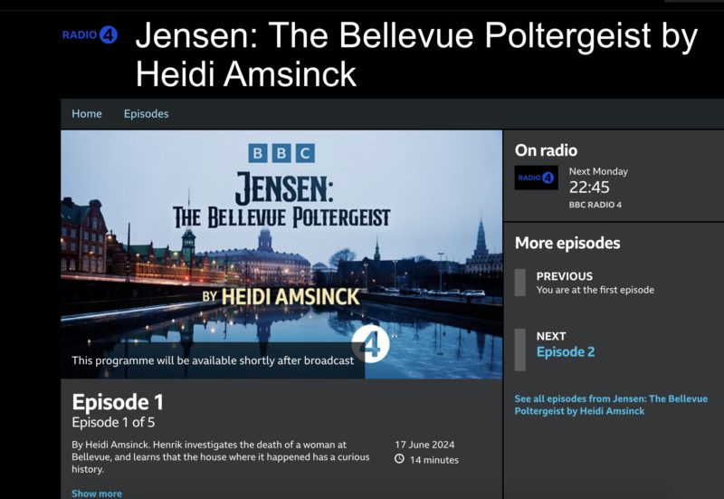 Jensen on BBC Radio 4 for a week from 17th June!